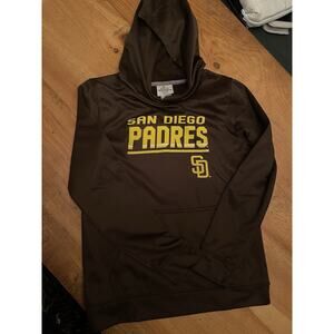 San Diego Padres MLB Baseball Genuine Merchandise Brown Pullover Hoodie Youth L